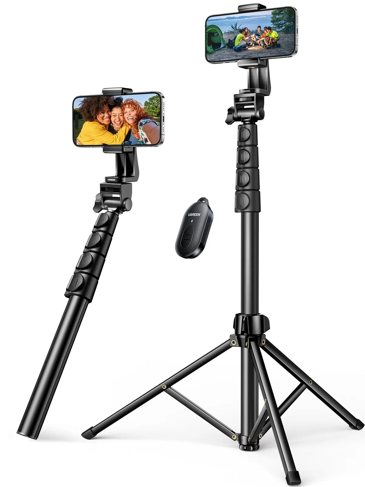 15609 Cell Phone Selfie Stick Tripod | 1.7m | With Bluetooth Remote