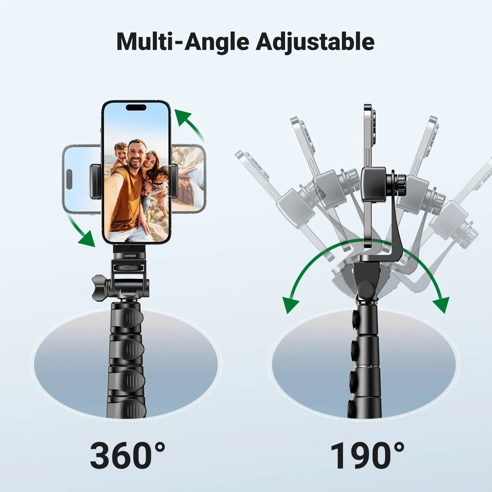 15609 Cell Phone Selfie Stick Tripod | 1.7m | With Bluetooth Remote
