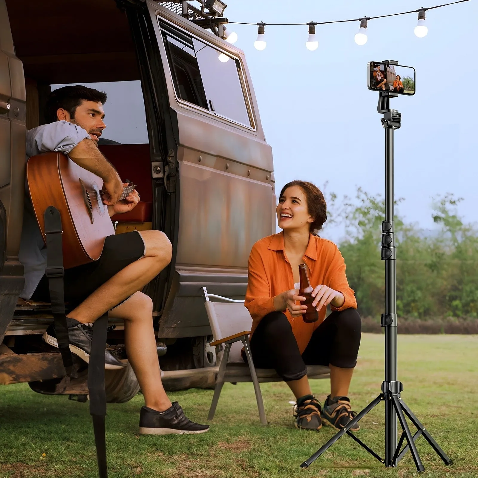 15609 Cell Phone Selfie Stick Tripod | 1.7m | With Bluetooth Remote