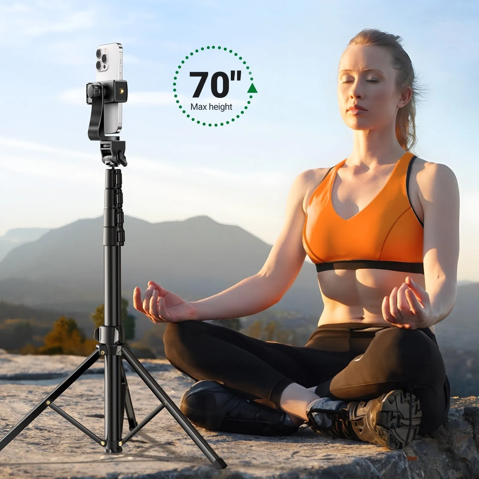 15609 Cell Phone Selfie Stick Tripod | 1.7m | With Bluetooth Remote