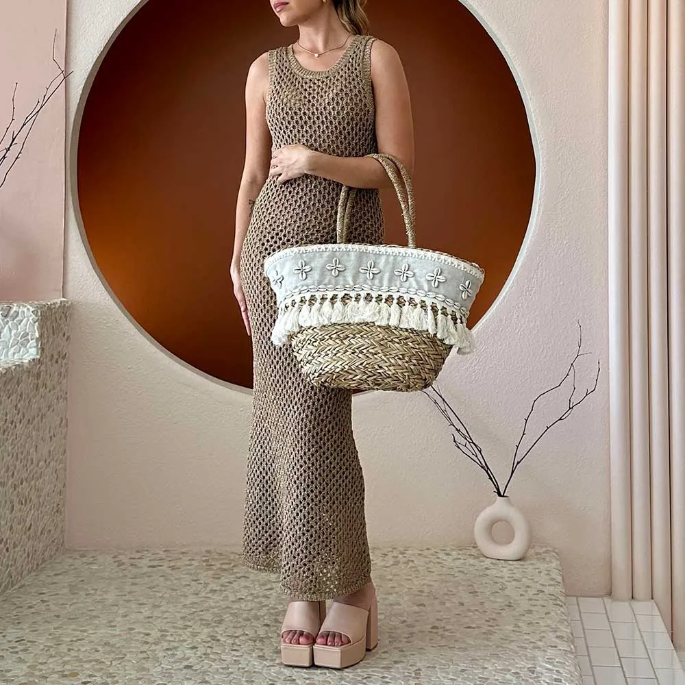Arielle Sea Shell Large Tote Bag - FINAL SALE