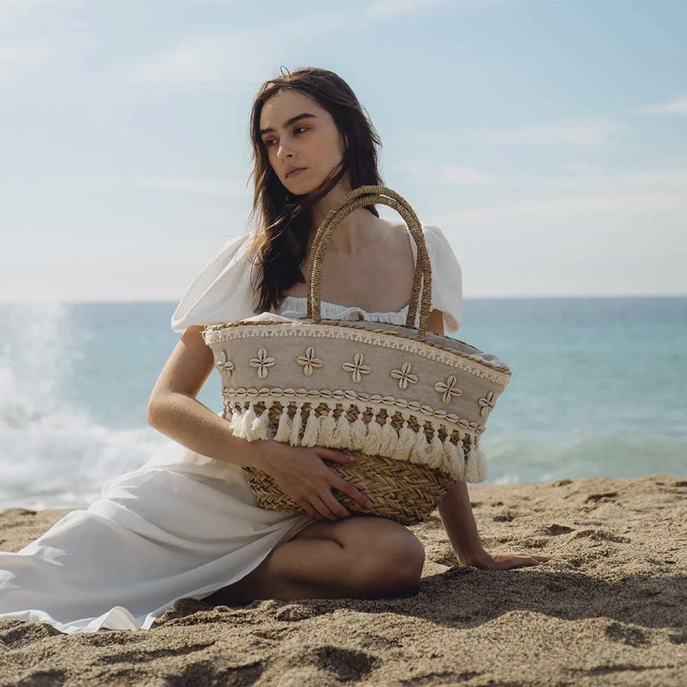 Arielle Sea Shell Large Tote Bag - FINAL SALE