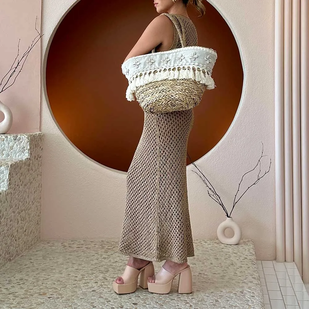 Arielle Sea Shell Large Tote Bag - FINAL SALE