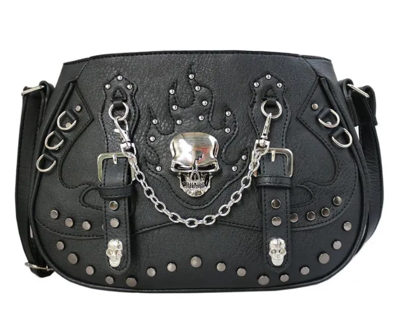 Bag - Skull Flame Chains