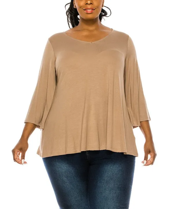 Bamboo Missyday Curvy Top