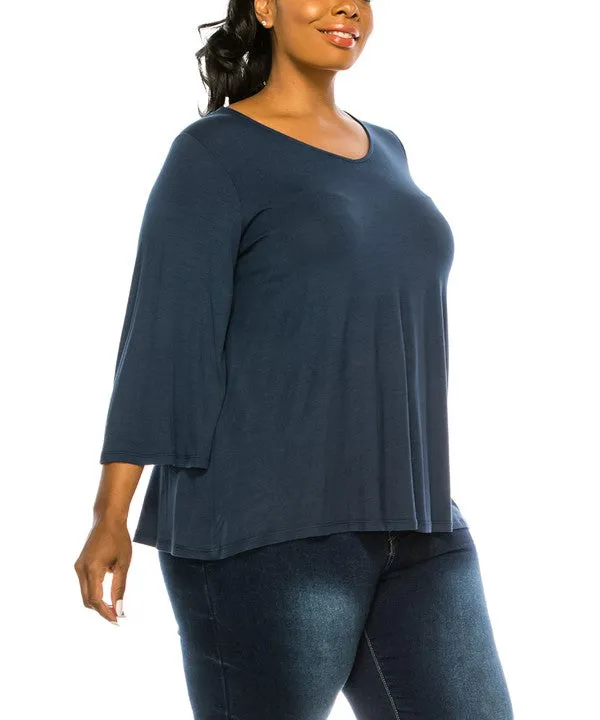 Bamboo Missyday Curvy Top