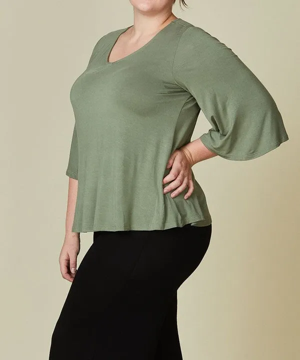 Bamboo Missyday Curvy Top
