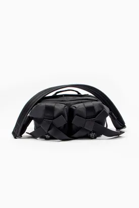 Beaded Classic Bow Crossbody Bag Black