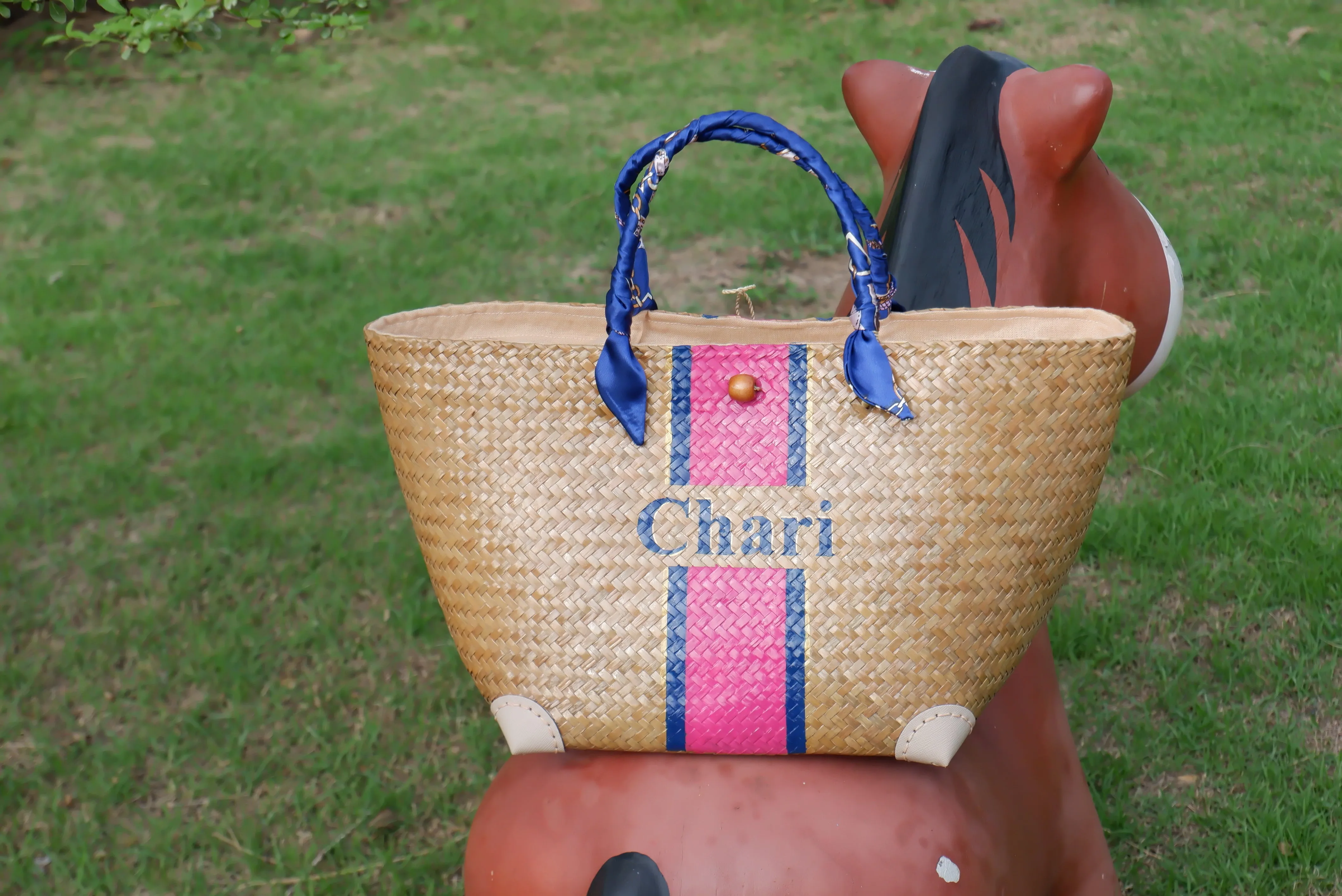 Bespoke Bridesmaid gift Monogram beach bag Large beach bag Engagement gifts