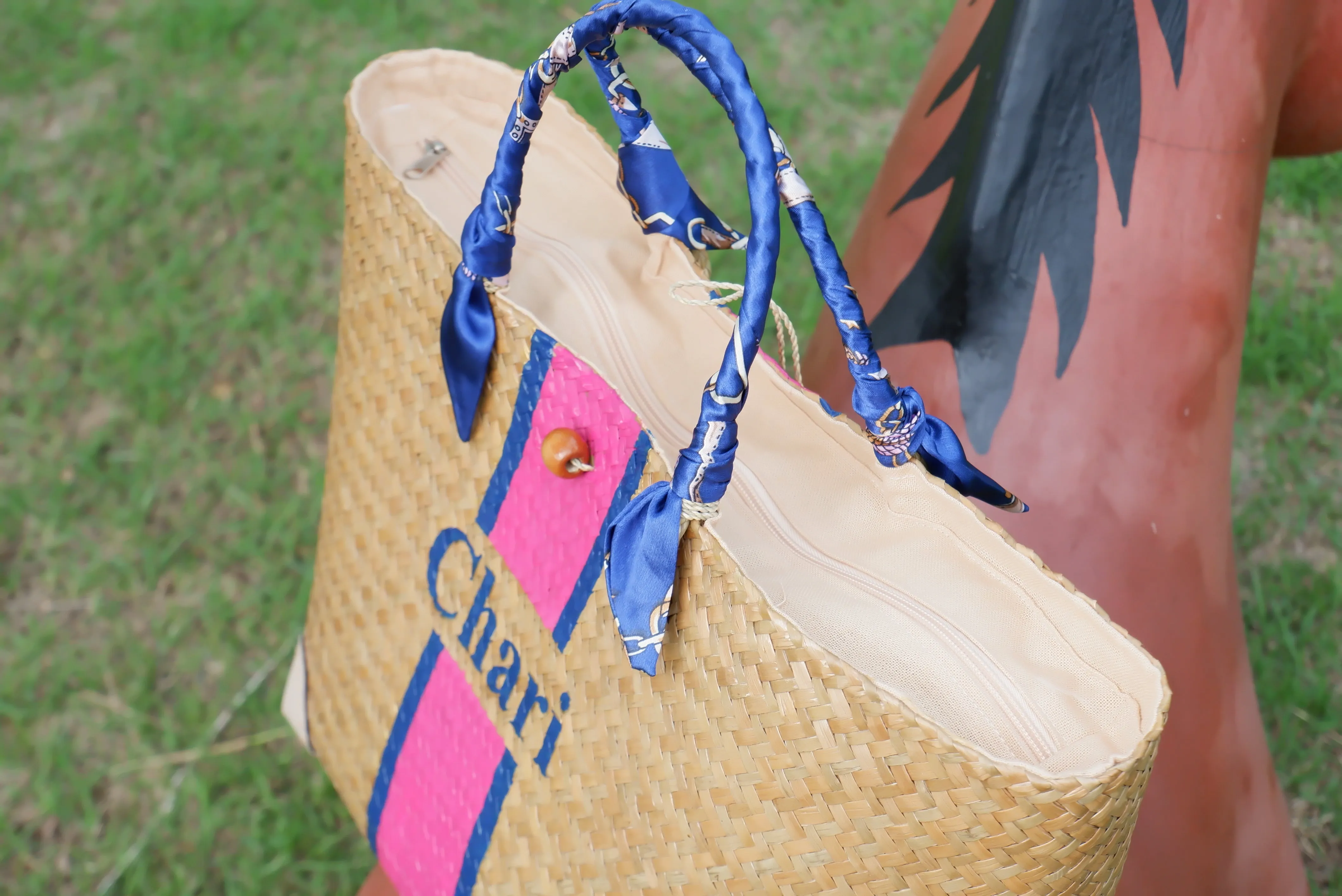 Bespoke Bridesmaid gift Monogram beach bag Large beach bag Engagement gifts