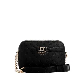 Black Arlena Logo Camera Crossbody