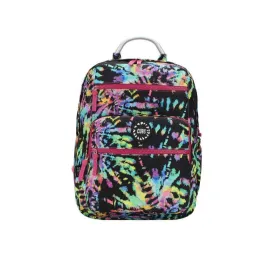 Black Canvas Neon Colors Backpack