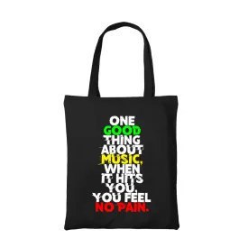 Bob Marley Tote Bag - Good Thing About Music