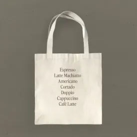 Cafe Drinks - Canvas Tote Bag