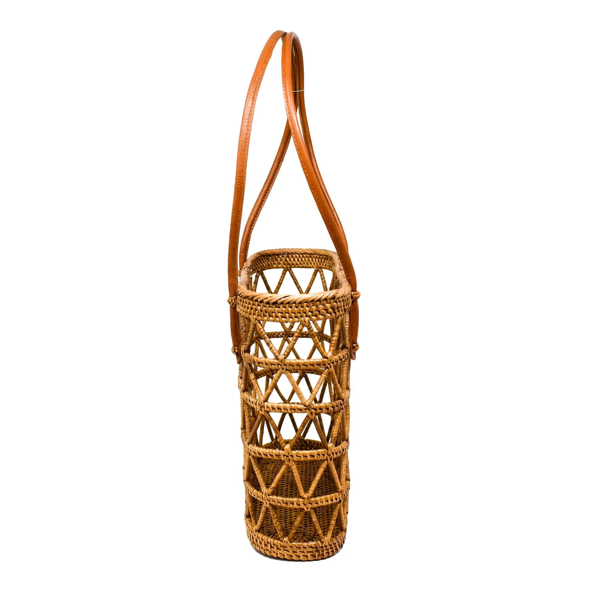 CAITLIN RATTAN TOTE BAG