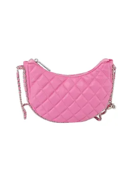 Chain detail hobo crossbody bag