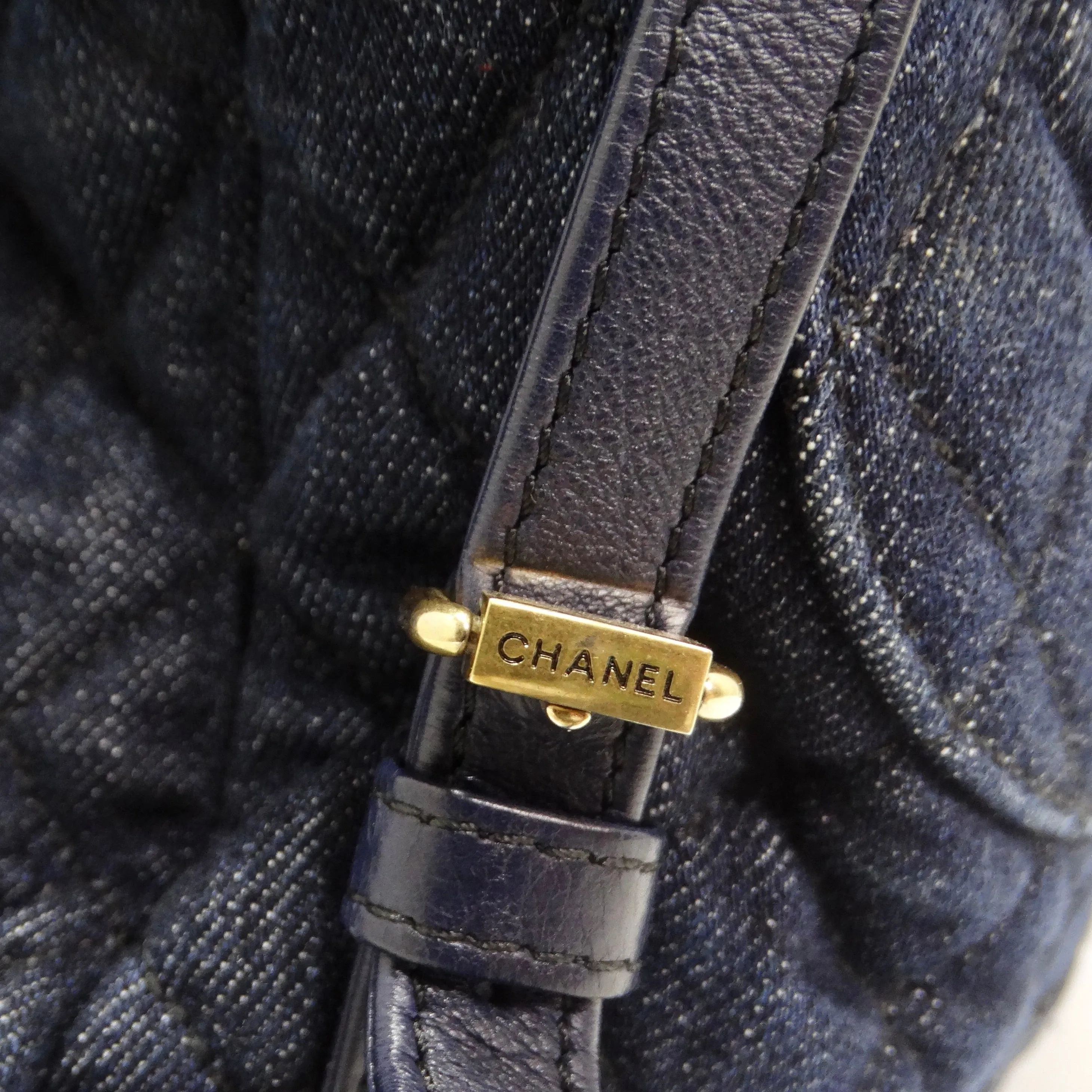 Chanel Urban Spirit Quilted Denim Backpack