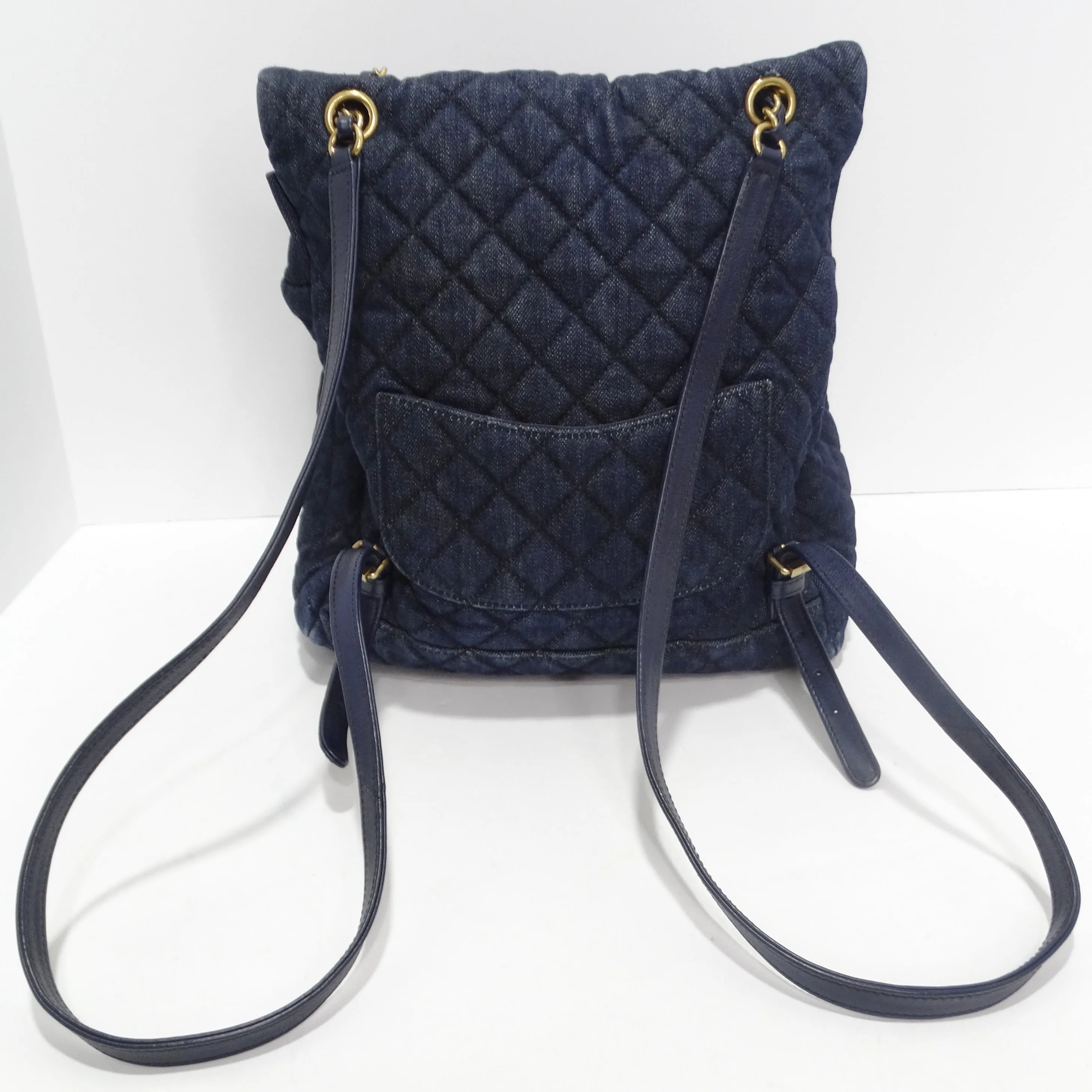 Chanel Urban Spirit Quilted Denim Backpack
