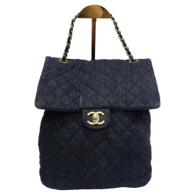Chanel Urban Spirit Quilted Denim Backpack