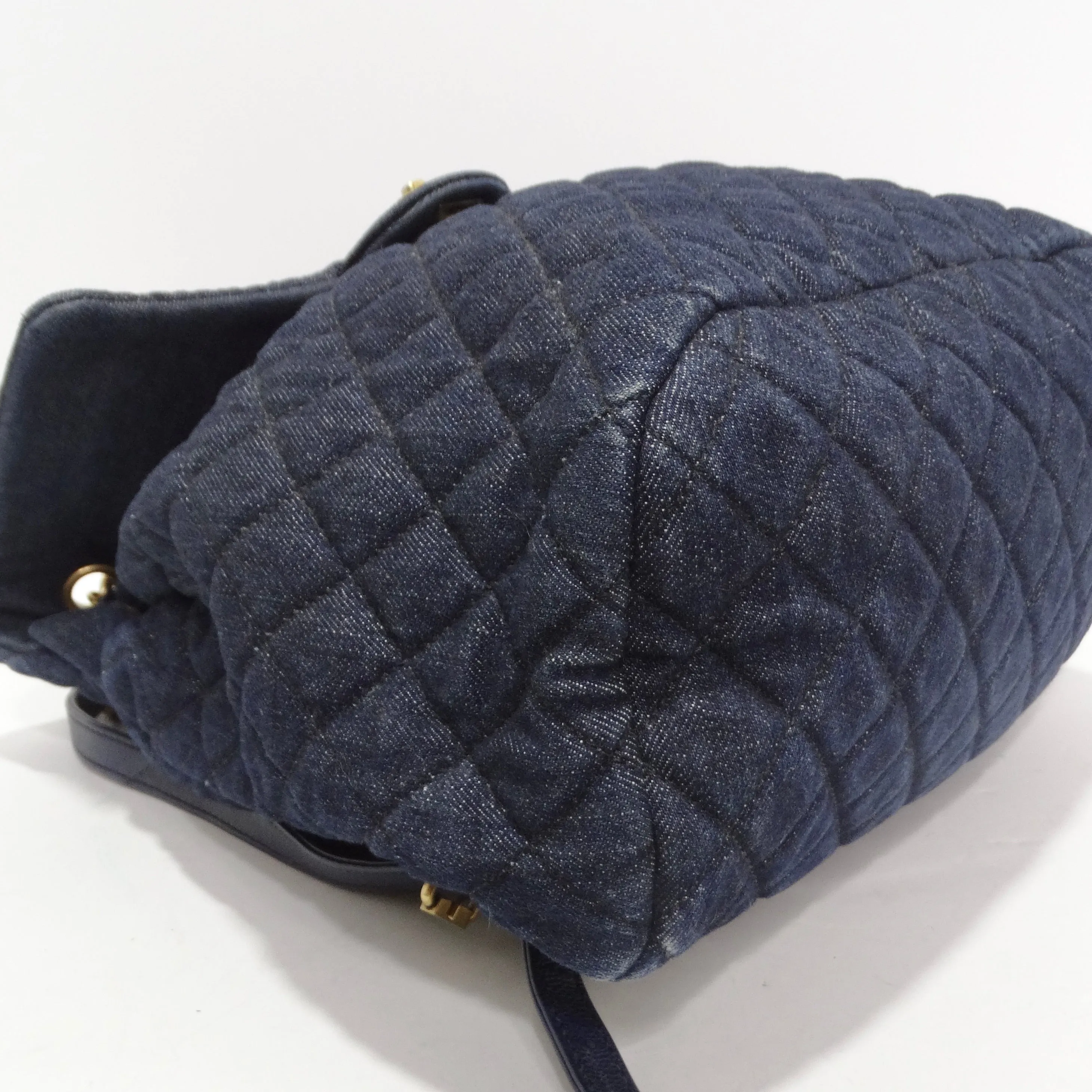 Chanel Urban Spirit Quilted Denim Backpack
