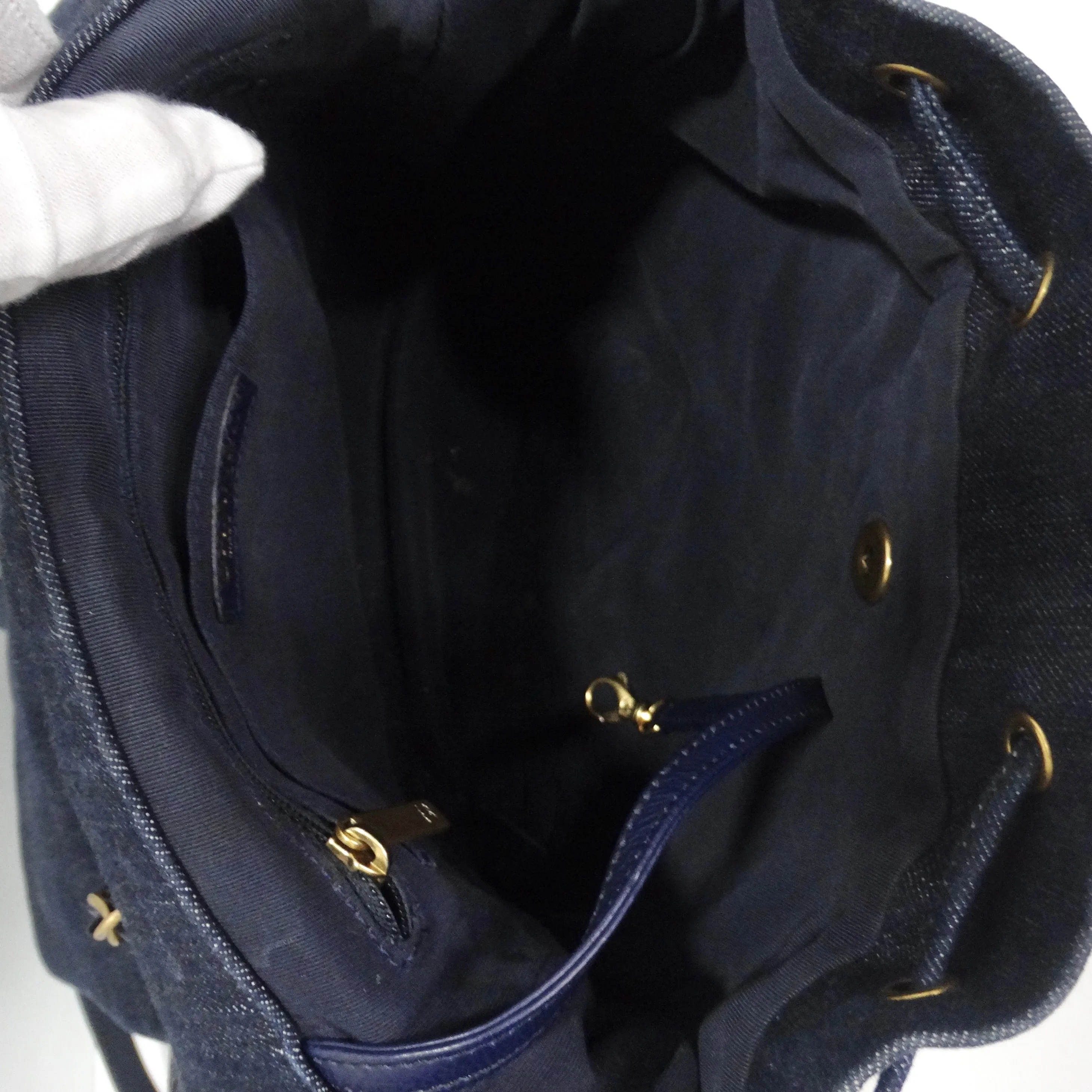 Chanel Urban Spirit Quilted Denim Backpack