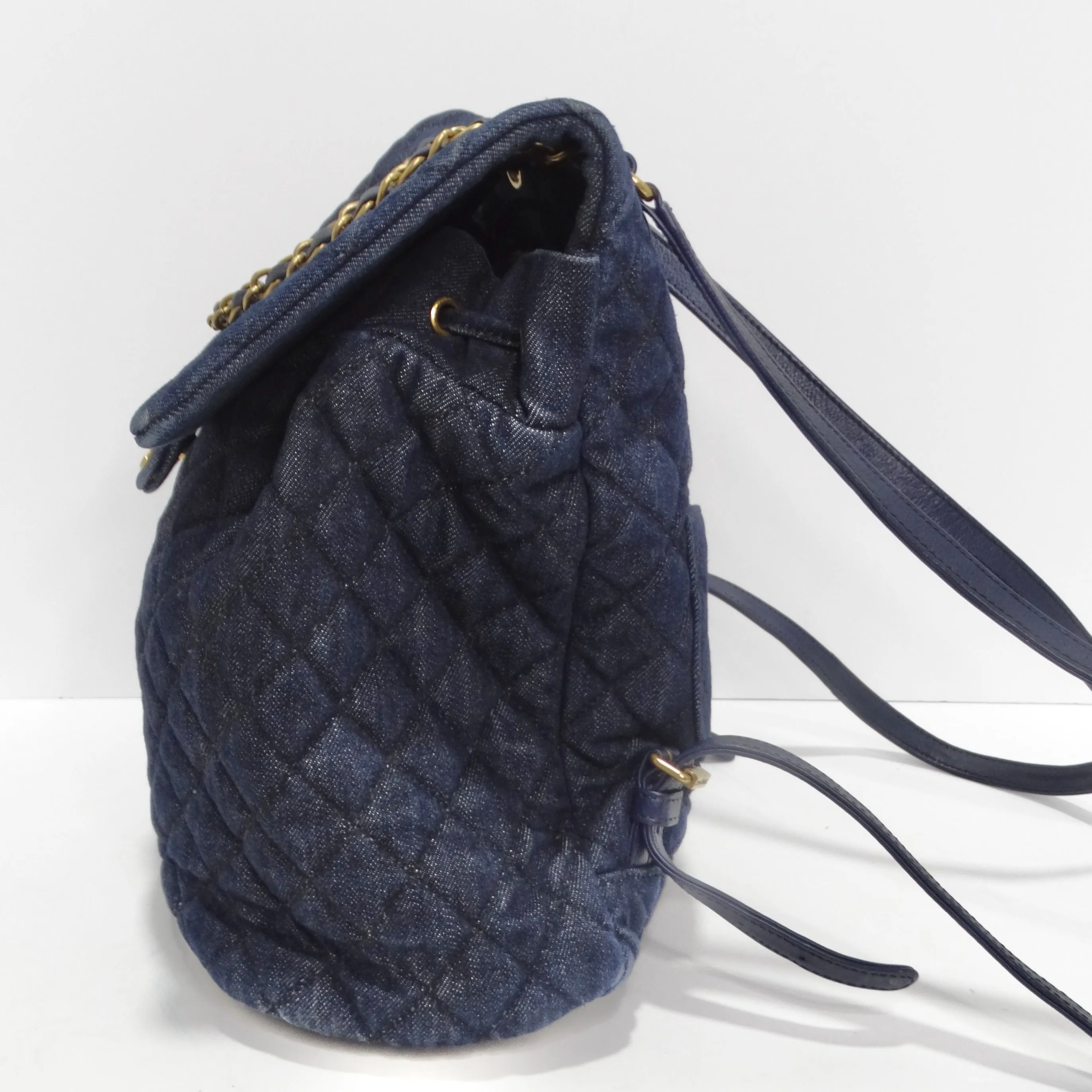 Chanel Urban Spirit Quilted Denim Backpack