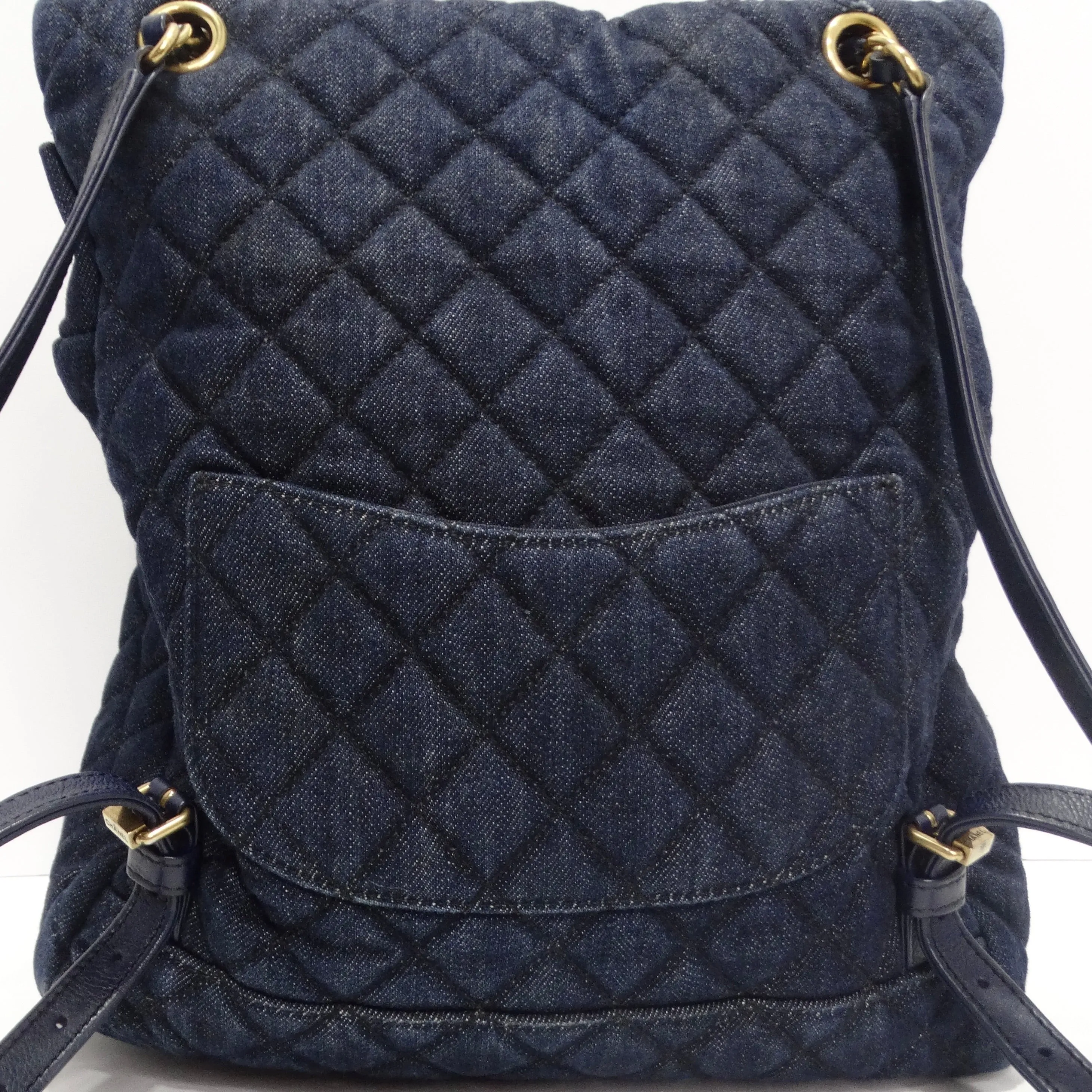 Chanel Urban Spirit Quilted Denim Backpack