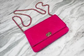 Chanel Velvet Boy Wallet On Chain