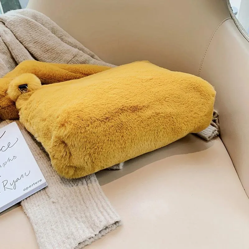 Chic Soft Plush Shoulder Bags