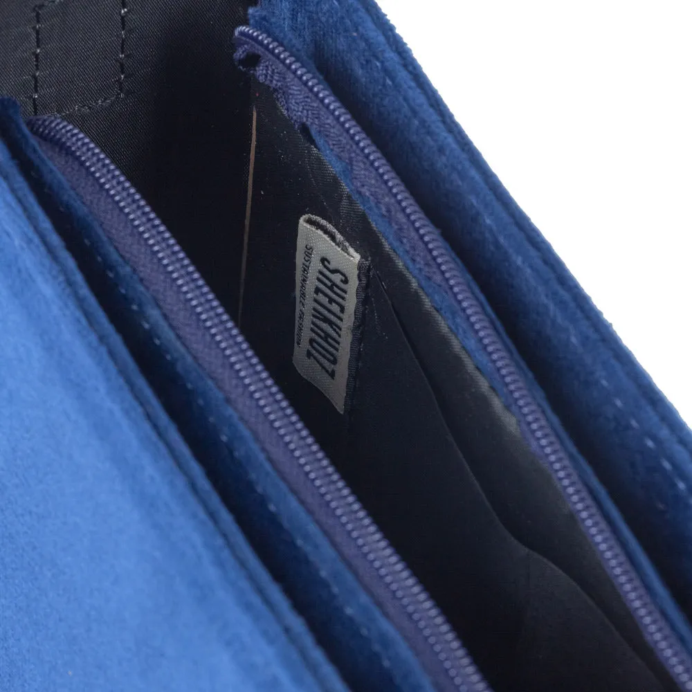 Classic Mini Royal Blue Velvet Tote Bag – Sustainable and Stylish Handbag