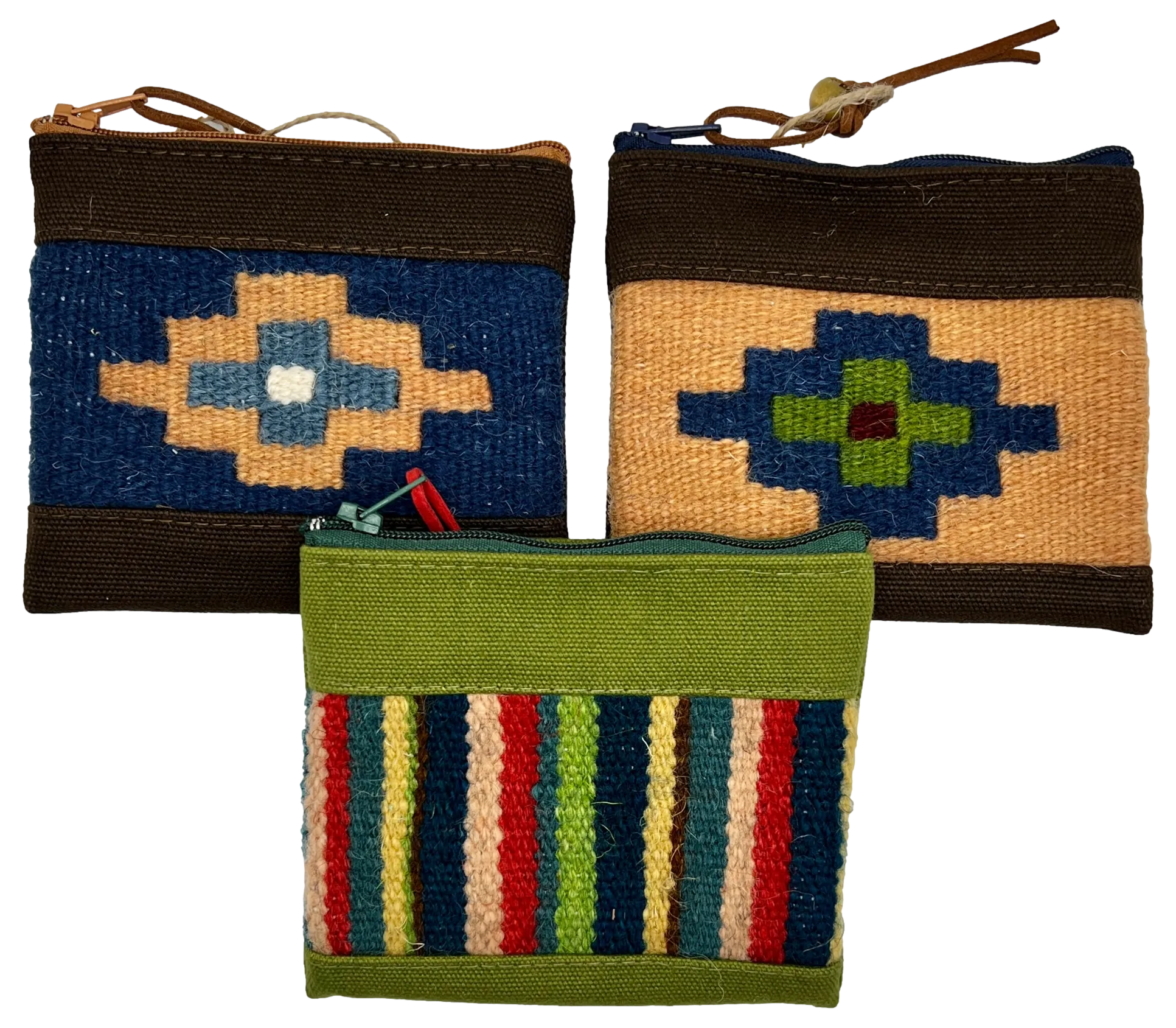 Coin Purses "Carpet Weave on Canvas"