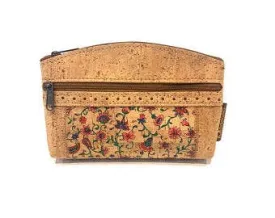 Cork Toiletry Bag and Small Vegan Cosmetic Pouch