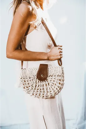 Crossbody Basket Bag - Natural