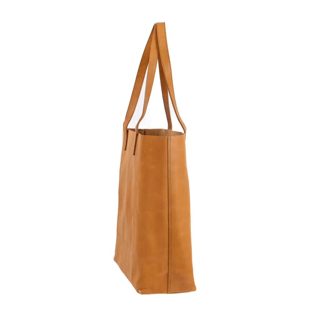Day Tote Leather Camel