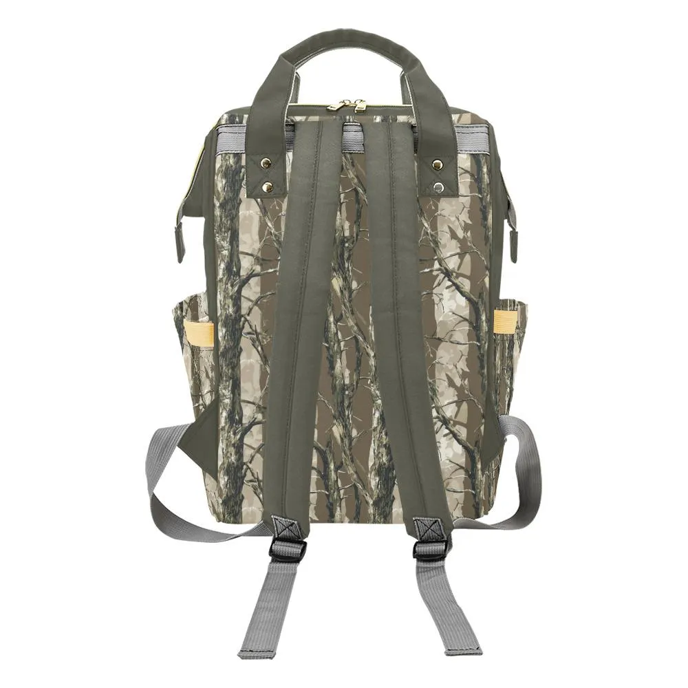 DIAPER BAG BACKPACK - PERSONALIZED BOTTOMLAND CAMO