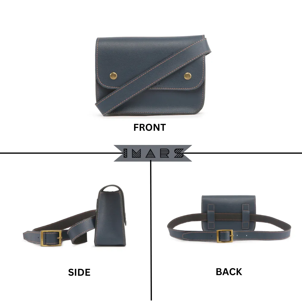 Elegant Blue Fanny Pack Perfect For Women & Girls