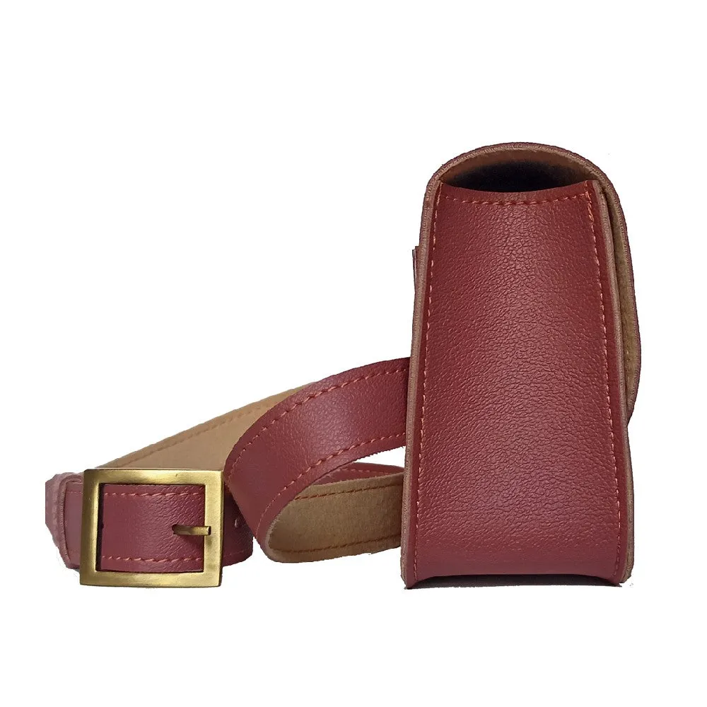 Elegant Dark Pink Fanny Pack Perfect For Women & Girls