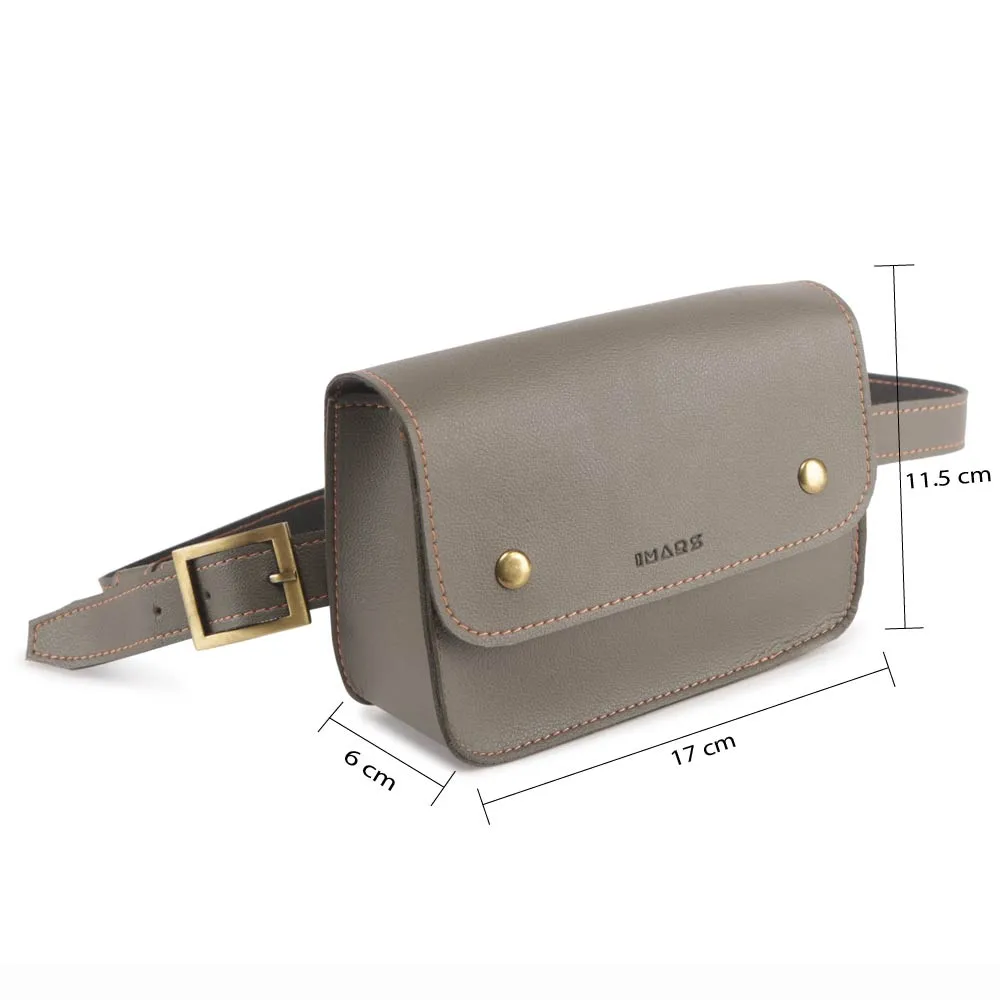 Elegant Grey Fanny Pack Perfect For Women & Girls
