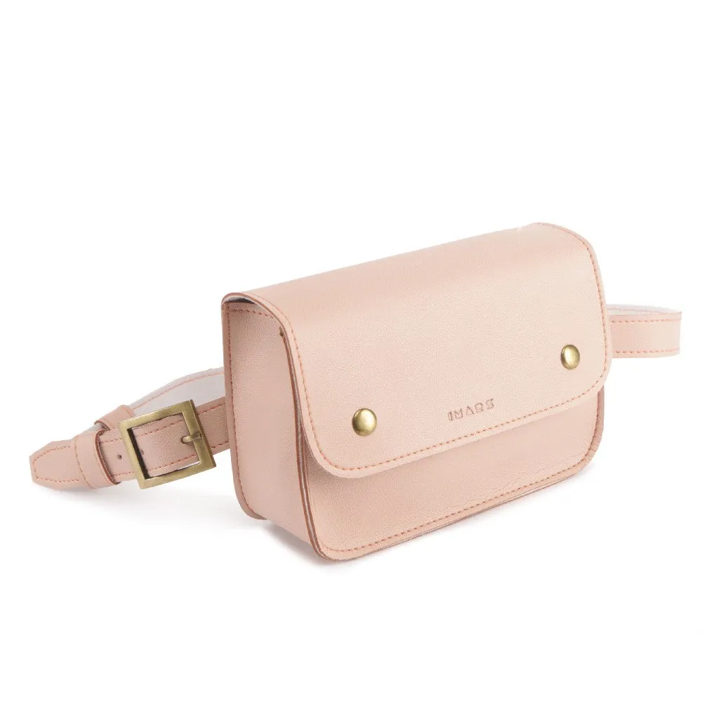 Elegant Light Pink Fanny Pack Perfect For Women & Girls