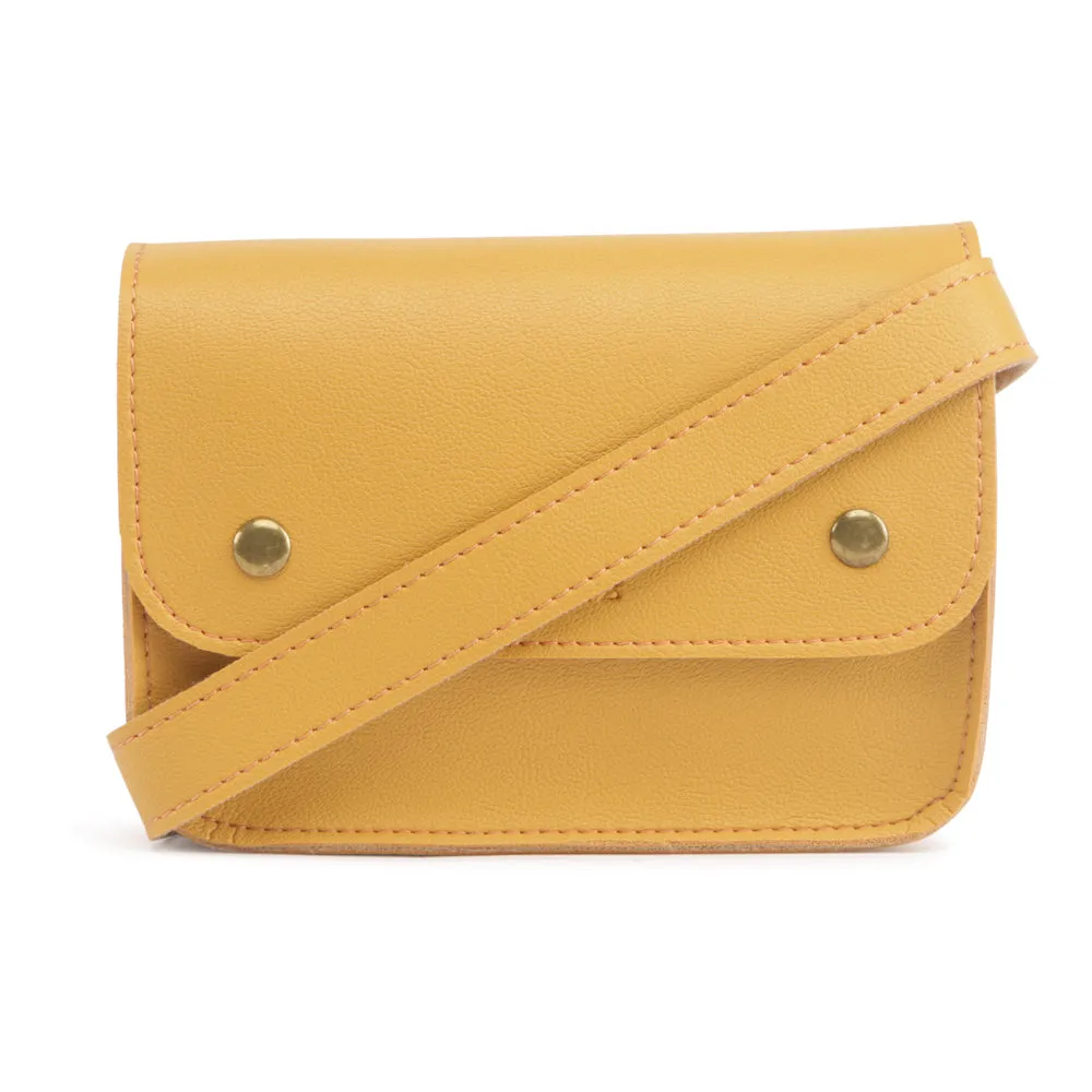 Elegant Yellow Fanny Pack Perfect For Women & Girls