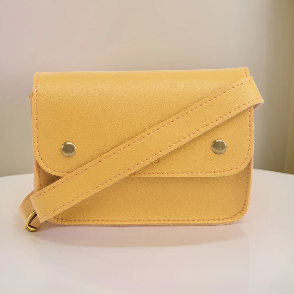 Elegant Yellow Fanny Pack Perfect For Women & Girls