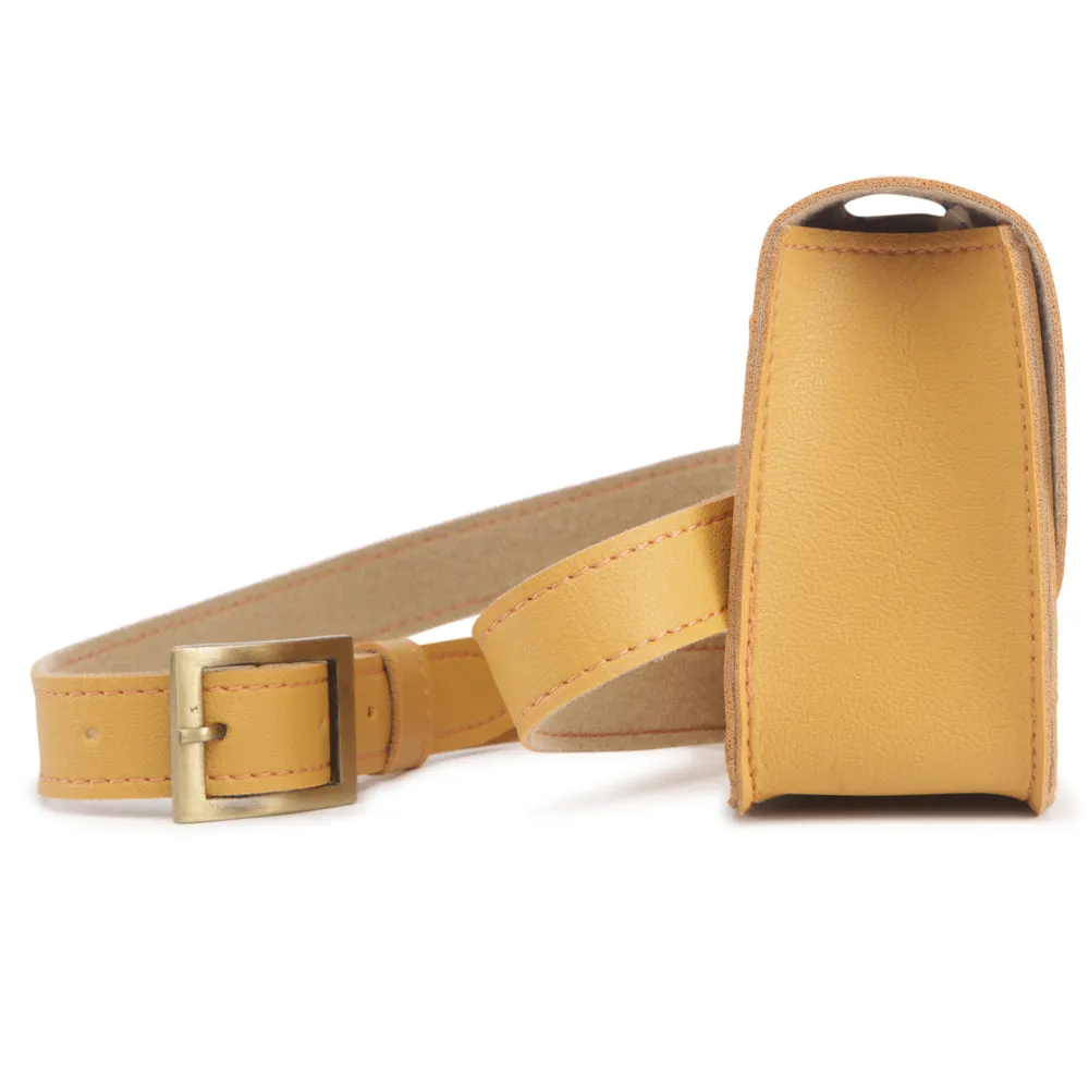 Elegant Yellow Fanny Pack Perfect For Women & Girls