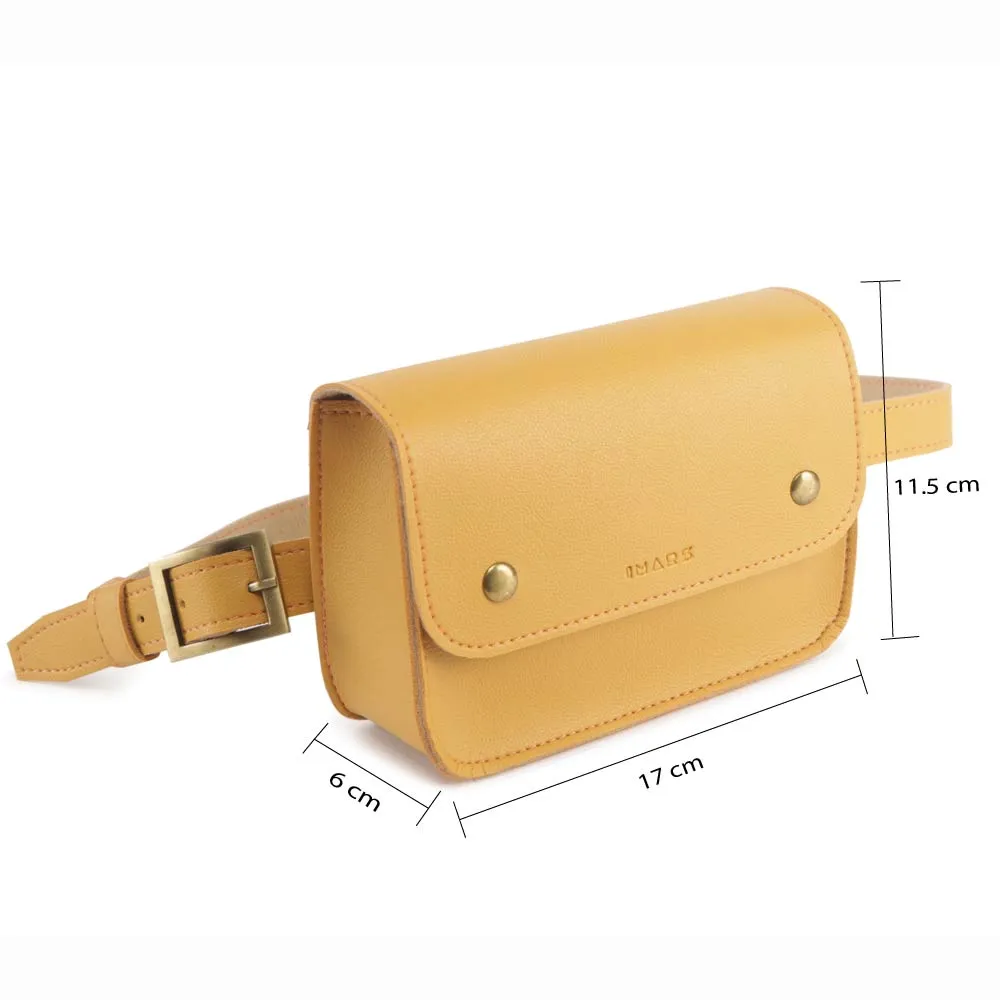 Elegant Yellow Fanny Pack Perfect For Women & Girls