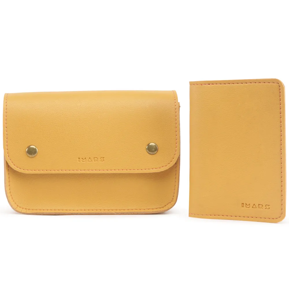 Elegant Yellow Fanny Pack Perfect For Women & Girls