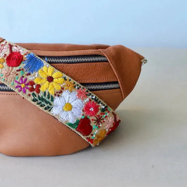 Emma   Amalfi Strap Leather Sling Bag