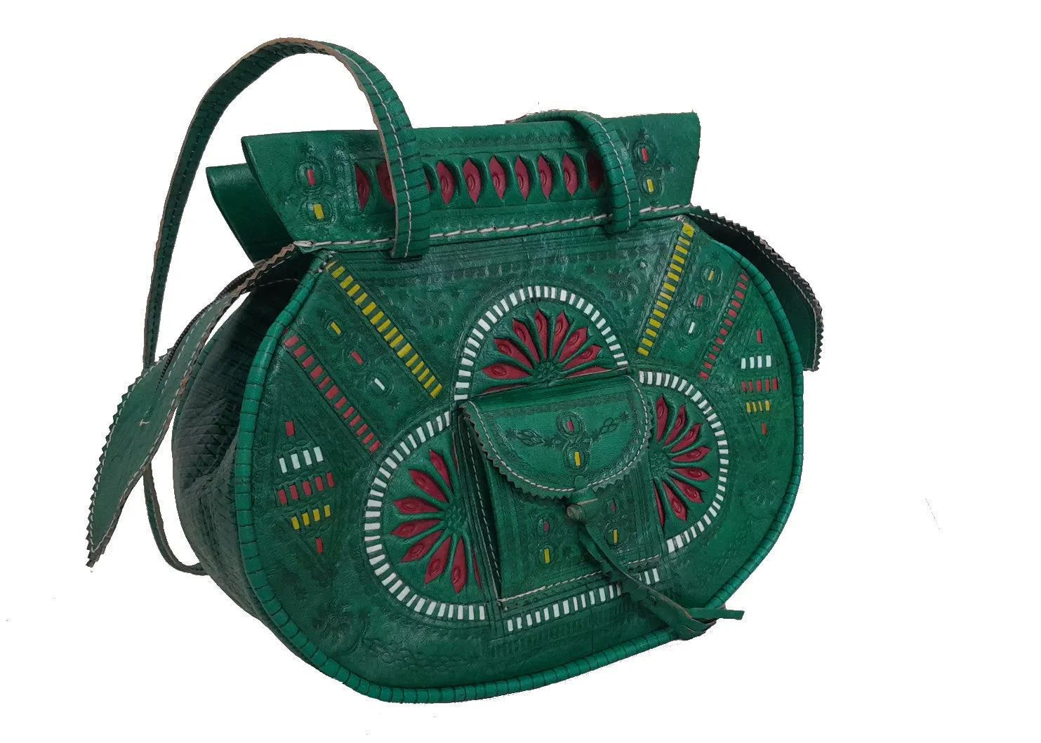 Flower of Tetouan - Green - Embroidered