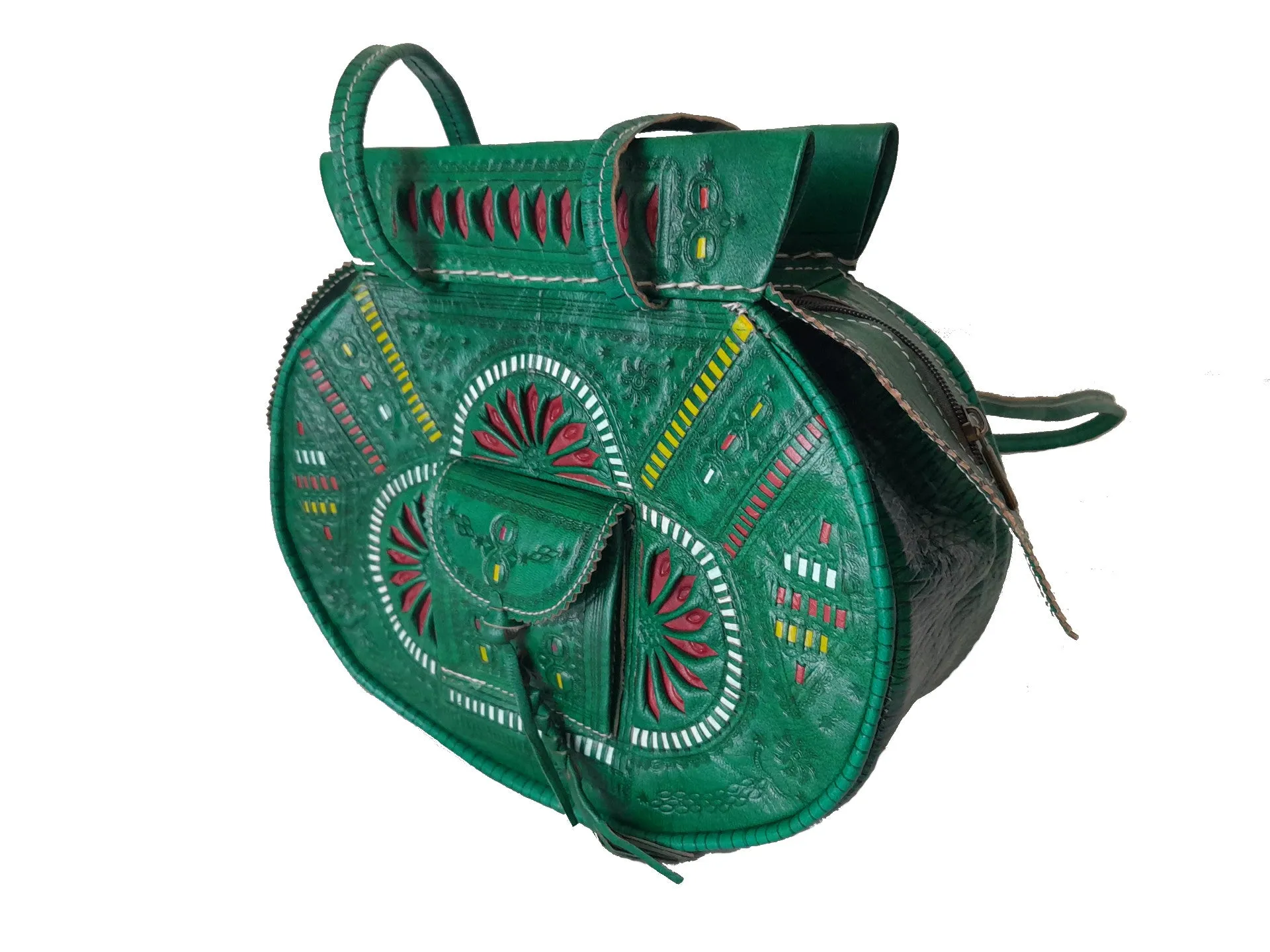 Flower of Tetouan - Green - Embroidered