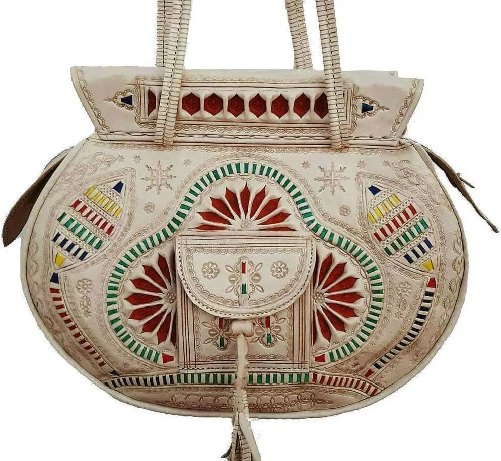 Flower of Tetouan - Natural - Embroidered