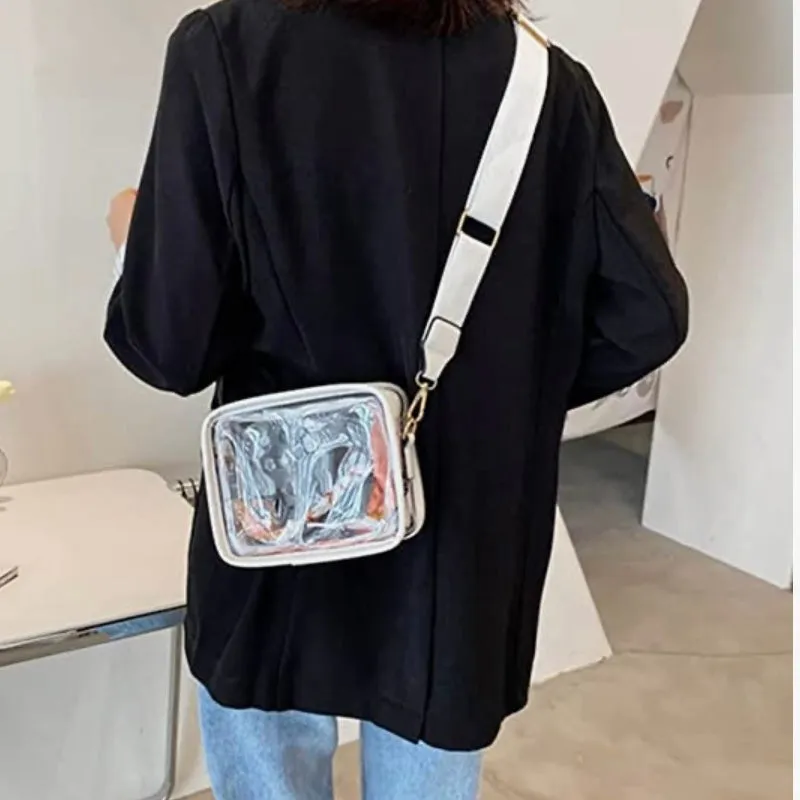 GAME DAY CLEAR CAMERA CROSS BODY BAG WHITE