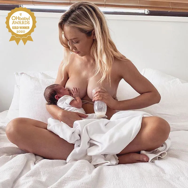 Generation 2 100/150ml Silicone Breast Pump with Suction Base & Silicone Cap Gift Box